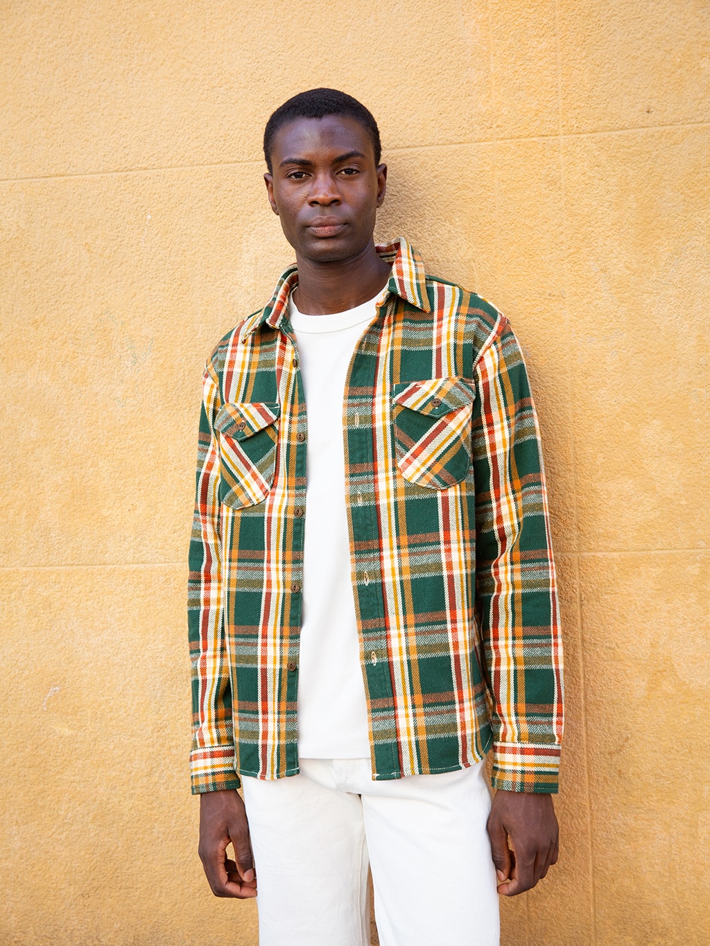 UES Heavy Flannel Shirt Green