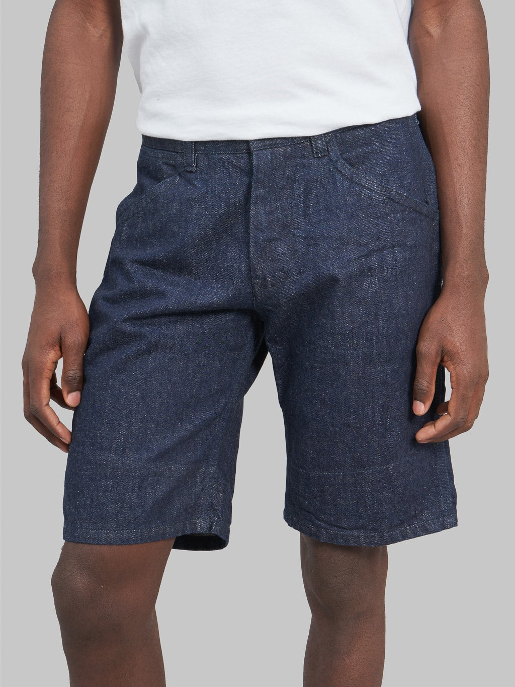 ues denim indigo short pants waist