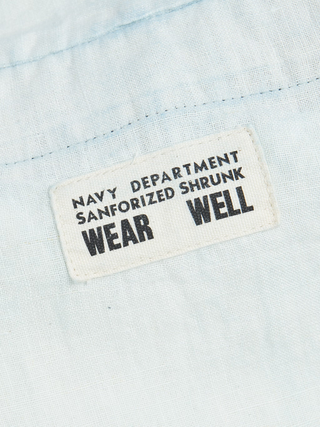 ues denim indigo short pants interior label