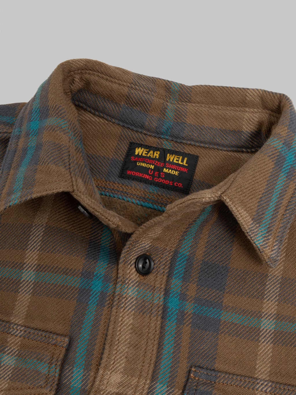 UES Extra Heavy Flannel Shirt Beige