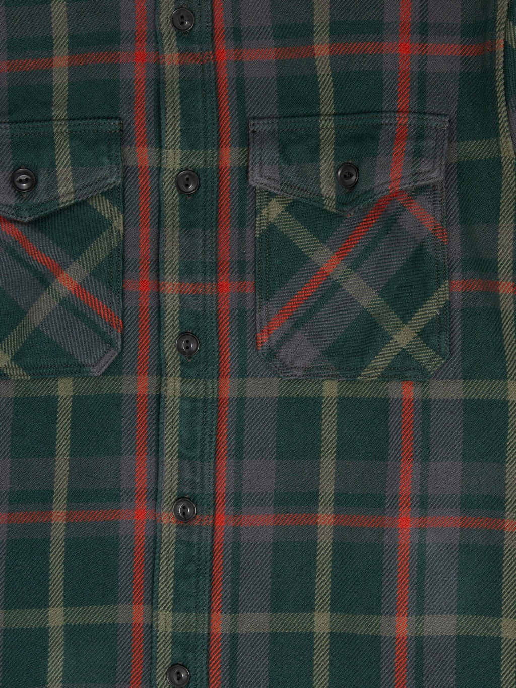 UES Extra Heavy Flannel Shirt Green