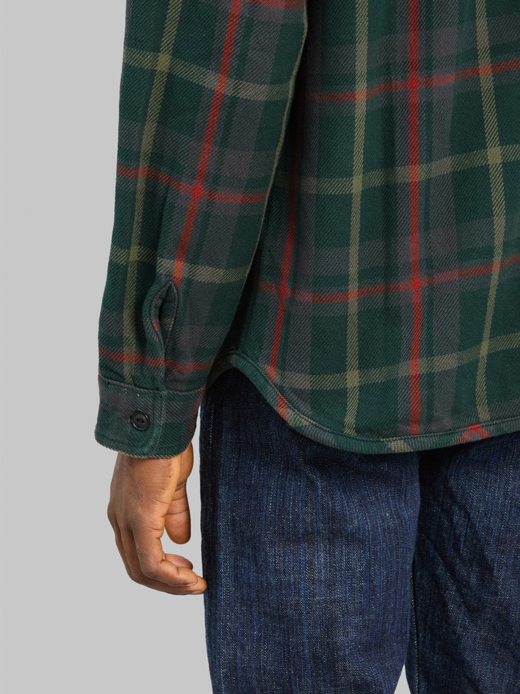 UES Extra Heavy Flannel Shirt Green