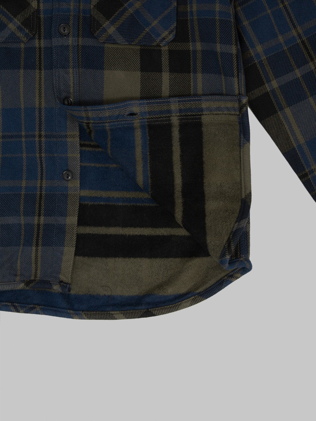 UES Extra Heavy Flannel Shirt Navy