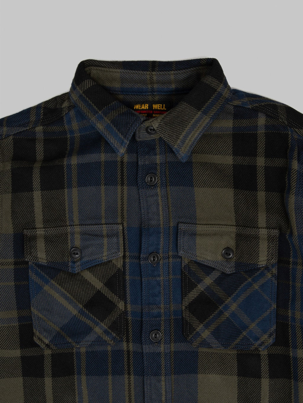 UES Extra Heavy Flannel Shirt Navy