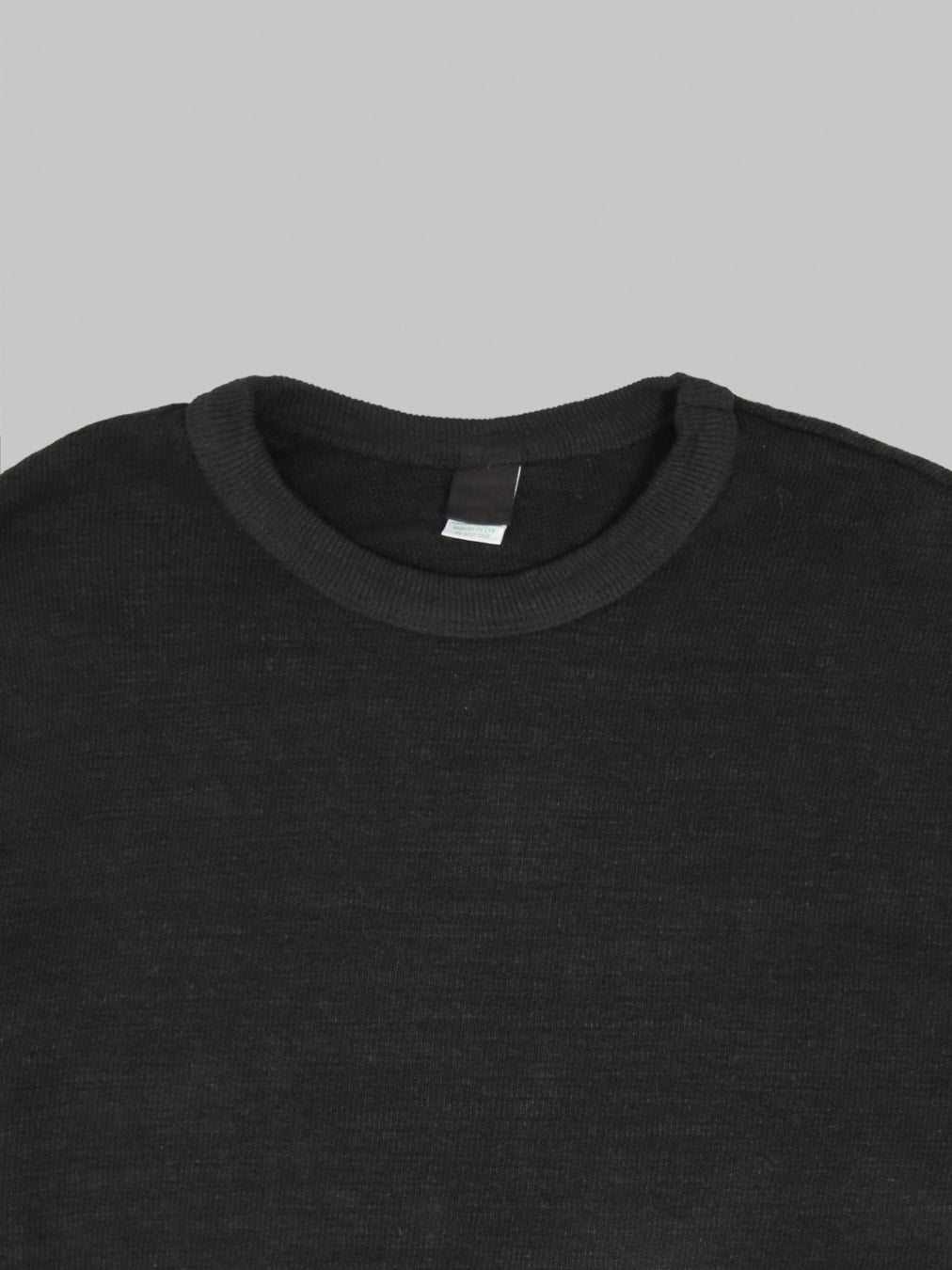 UES 100 Linen Long Sleeve TShirt Black interior tag