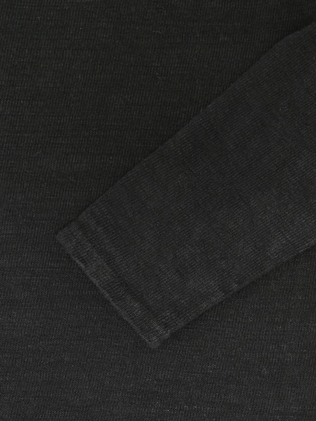 UES 100 Linen Long Sleeve TShirt Black cuff closeup