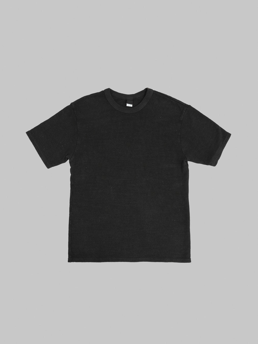 UES 100 Linen Long Sleeve TShirt Black front