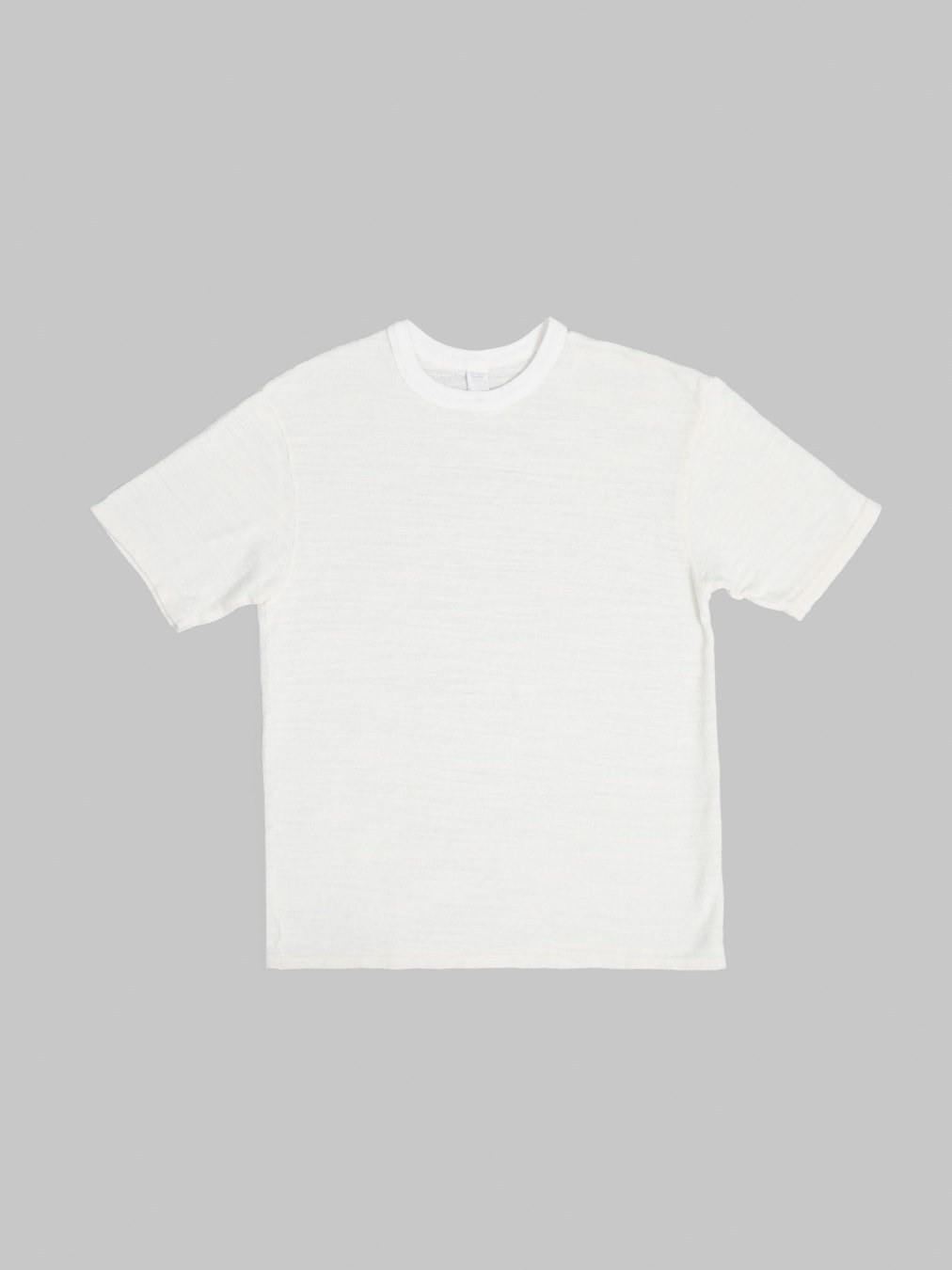 UES 100 Linen Short Sleeve TShirt White front