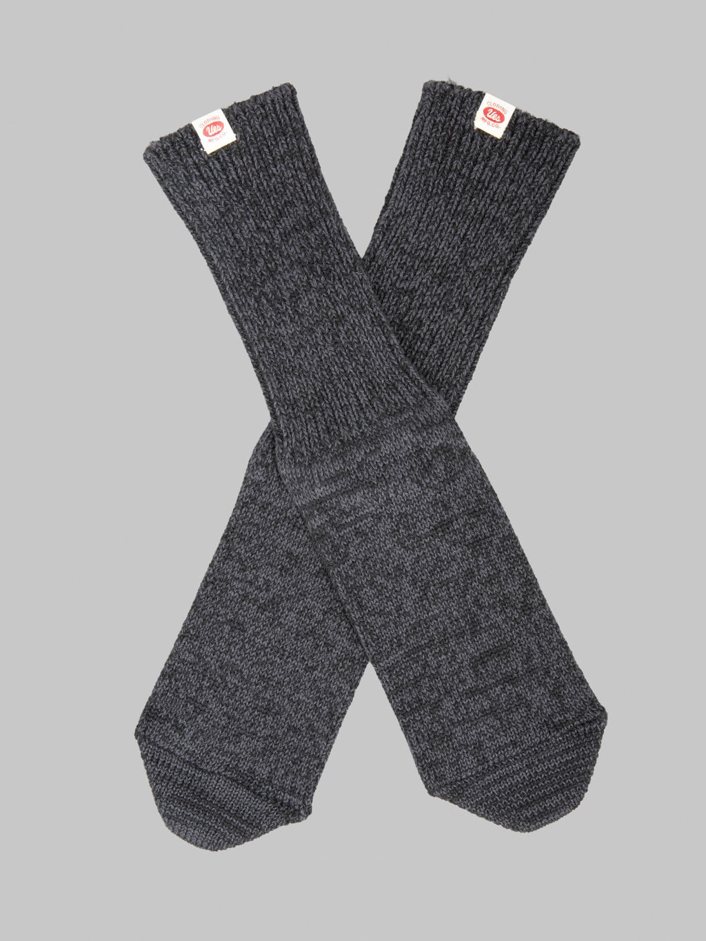 UES Melange Crew Length Socks Black