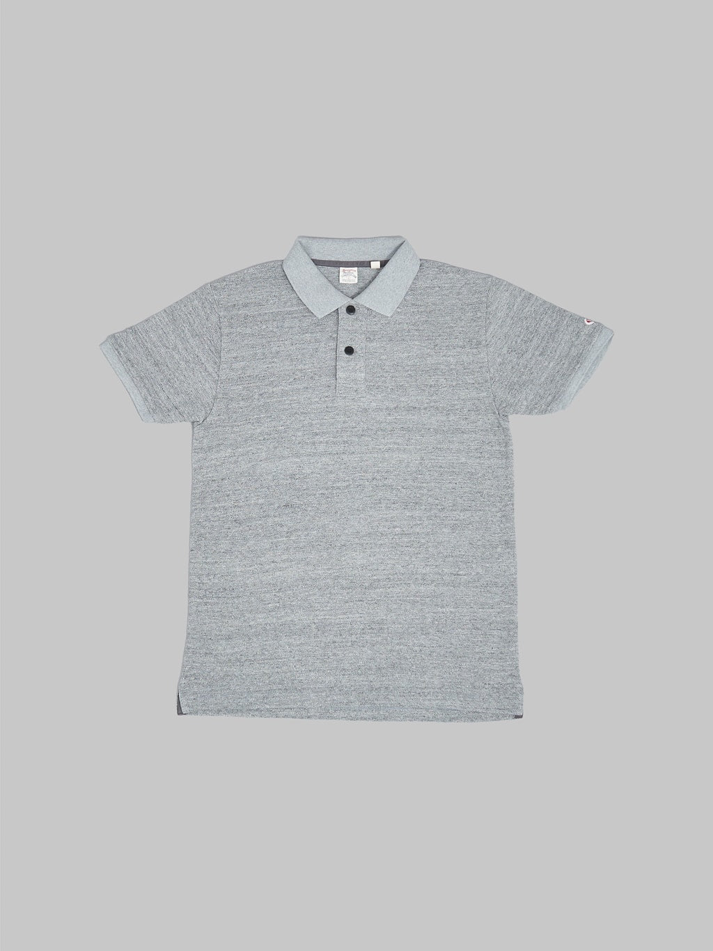 ues polo shirt grey front view