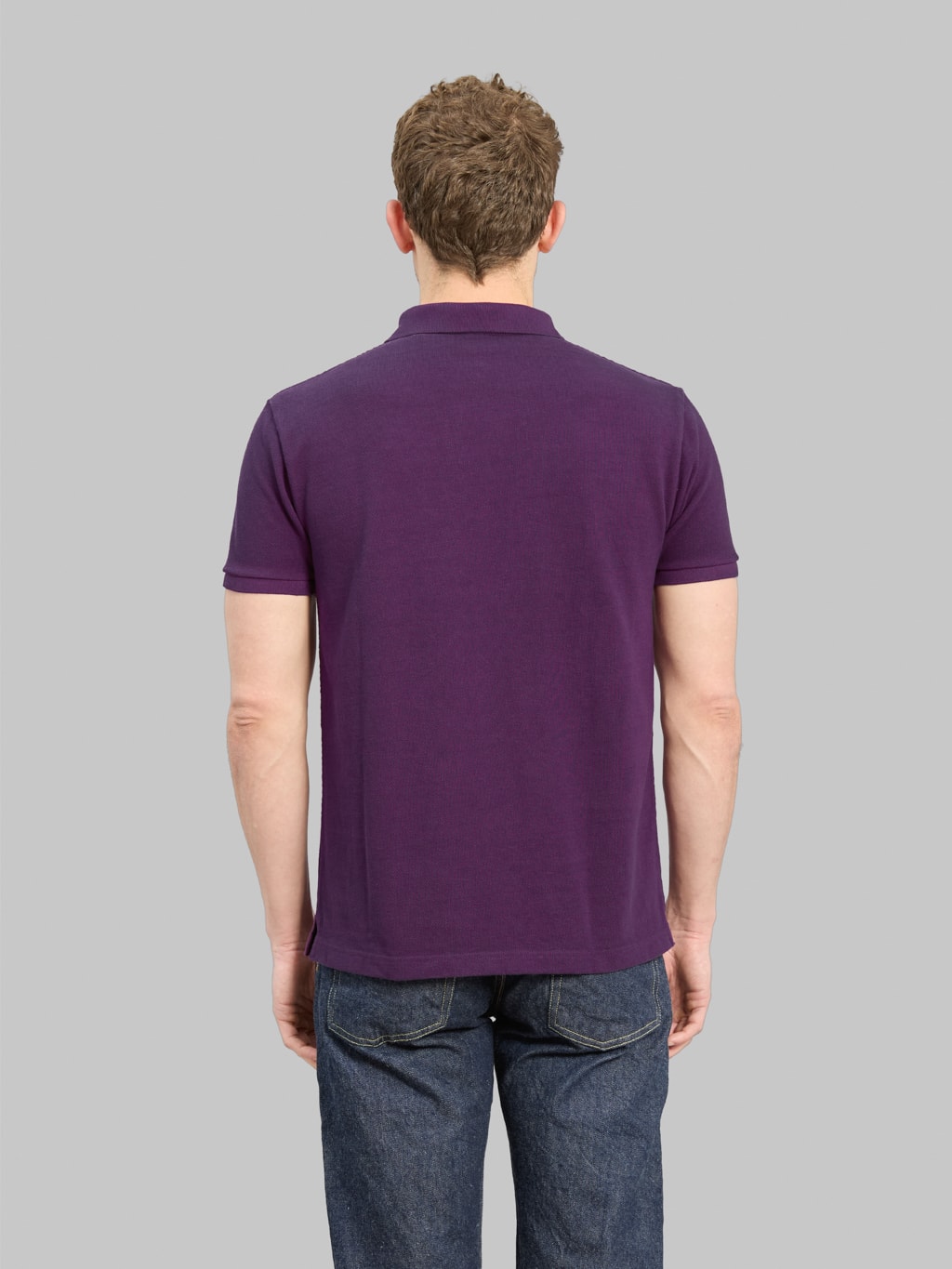UES Polo Shirt Purple back look
