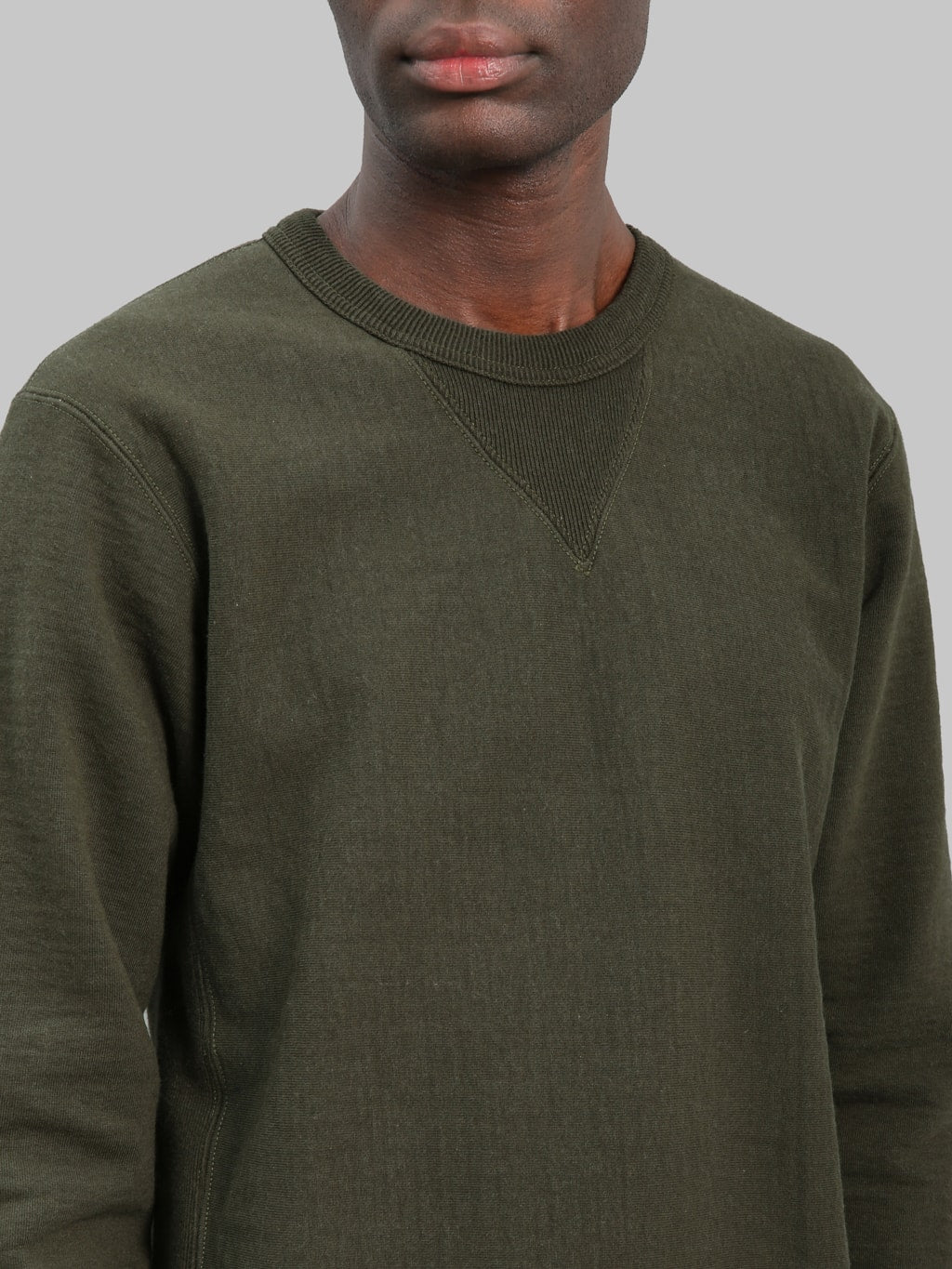 UES New Purcara Sweatshirt Olive - Redcast Heritage Co.