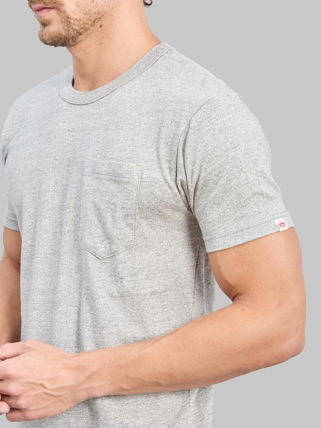 UES Ramayana Crew-Neck Pocket T-Shirt Grey