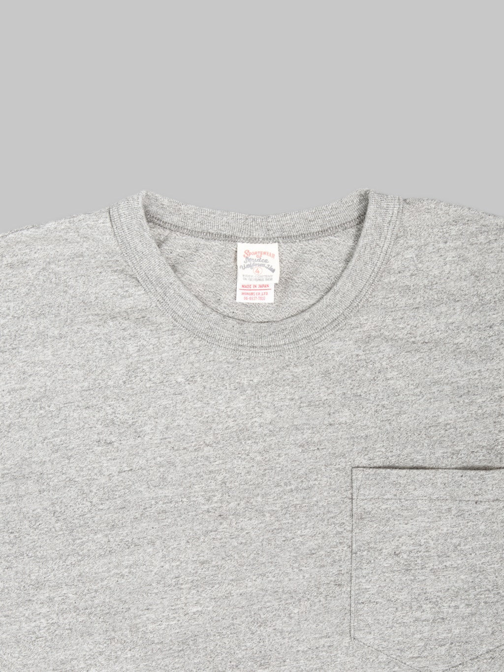 UES Ramayana Crew-Neck Pocket T-Shirt Grey
