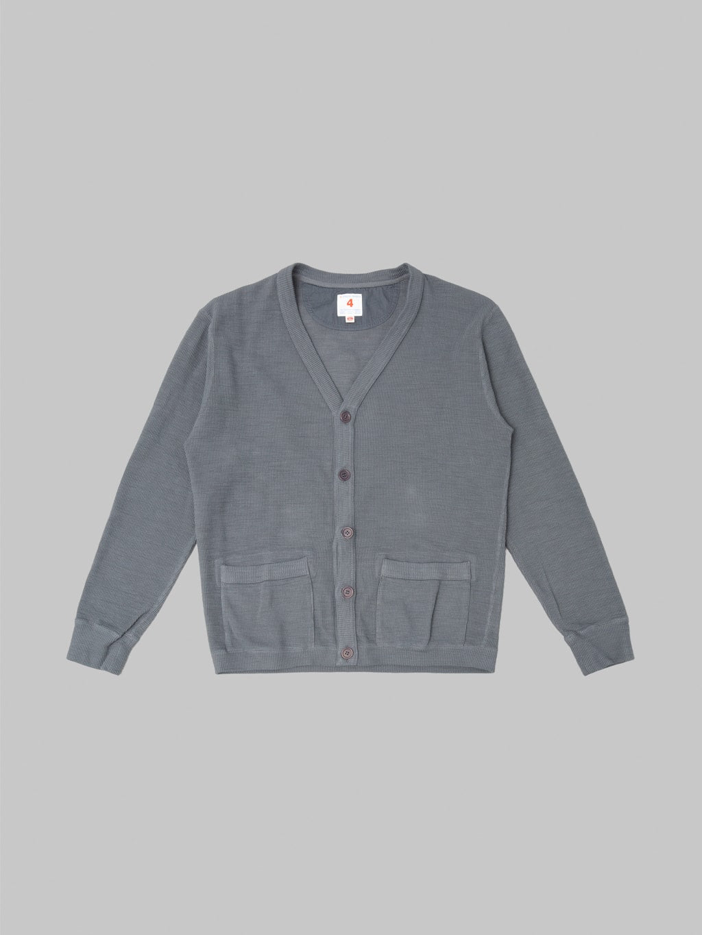 UES Single Rib Cardigan Grey front