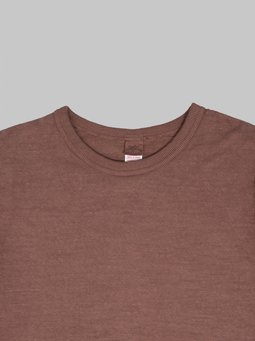 UES No.8 Slub Nep Long Sleeve T-Shirt Coffee