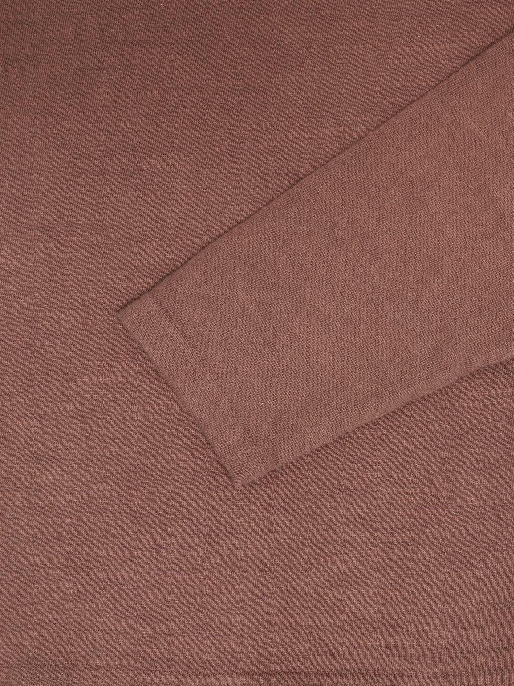 UES No.8 Slub Nep Long Sleeve T-Shirt Coffee