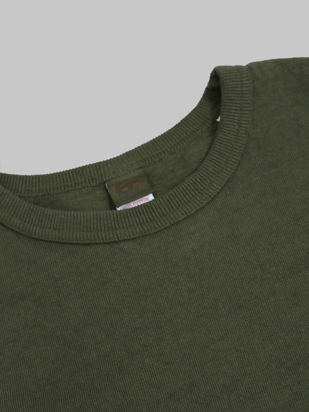 UES No.8 Slub Nep Long Sleeve T-Shirt Green