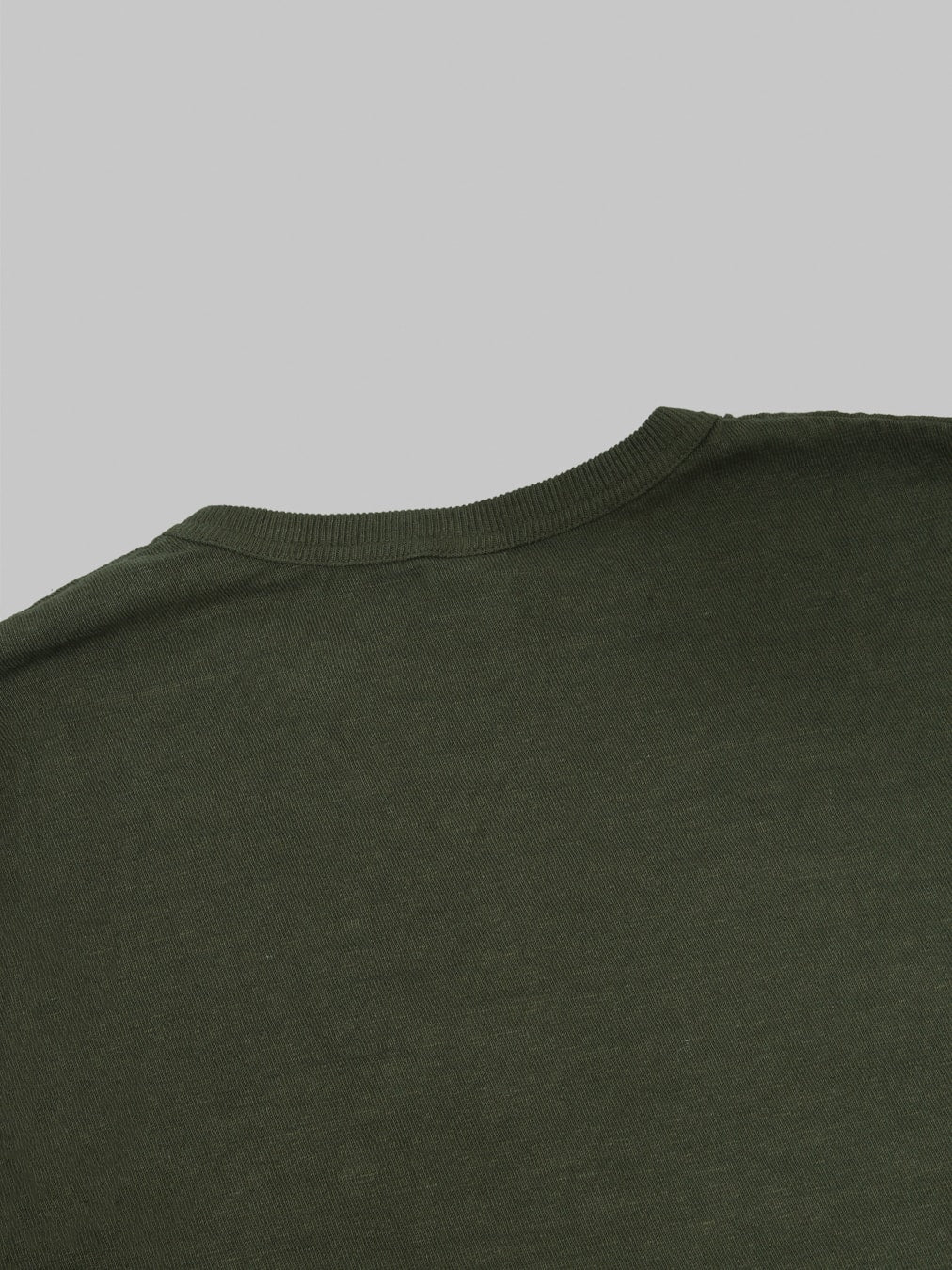UES No.8 Slub Nep Long Sleeve T-Shirt Green