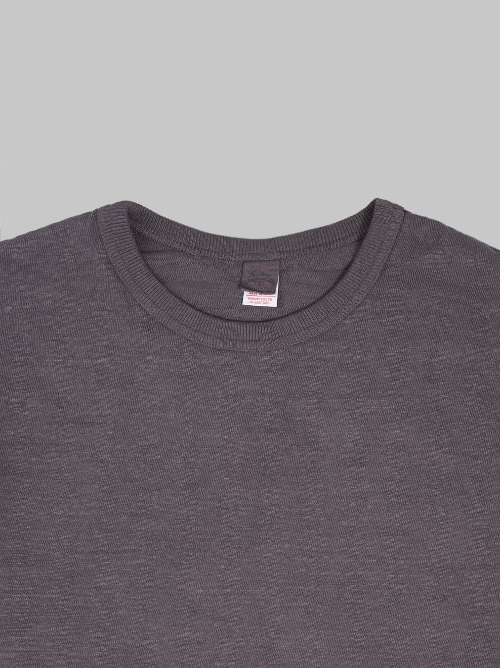 UES No.8 Slub Nep Long Sleeve T-Shirt Purple Navy