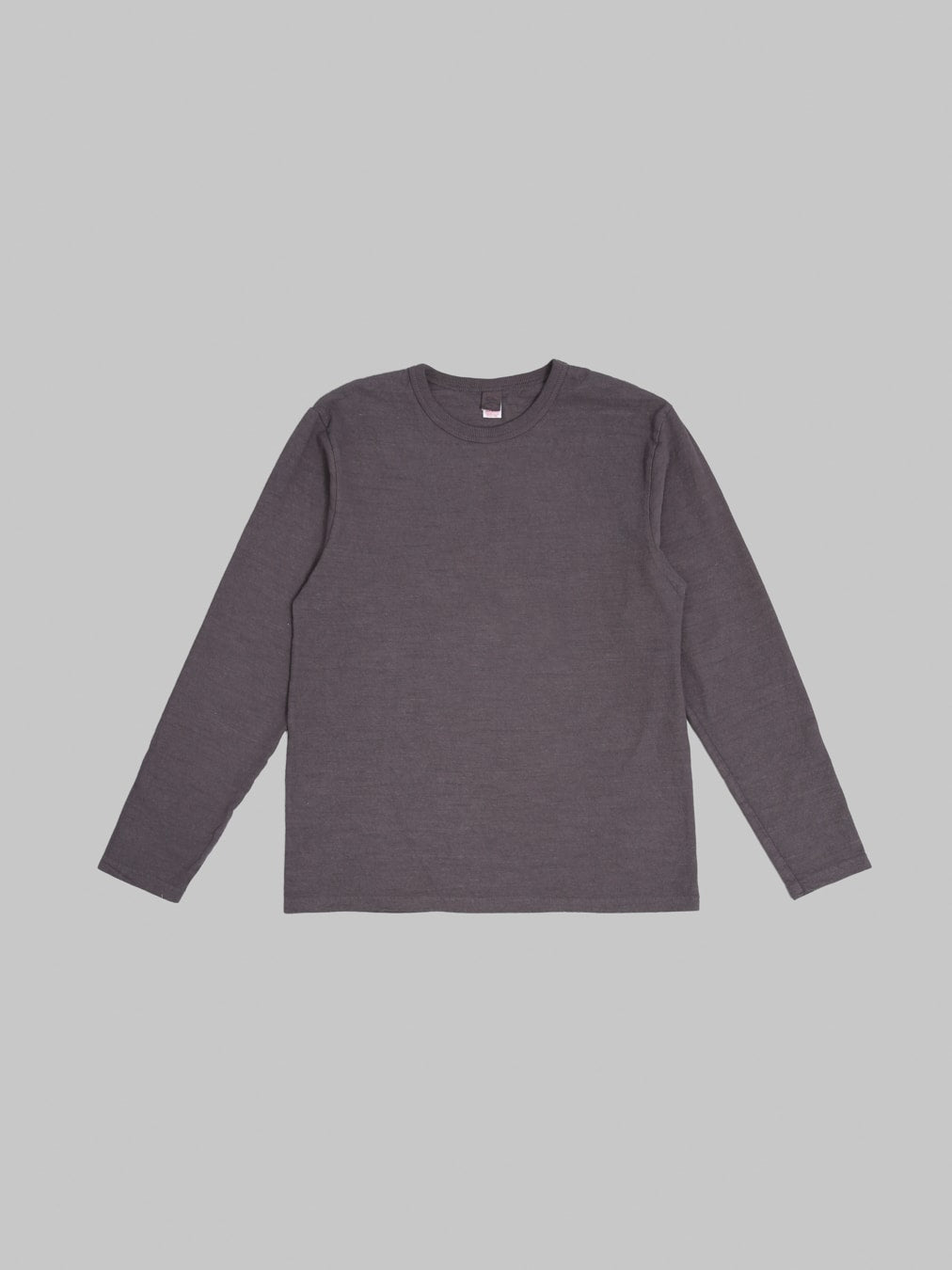 UES No.8 Slub Nep Long Sleeve T-Shirt Purple Navy