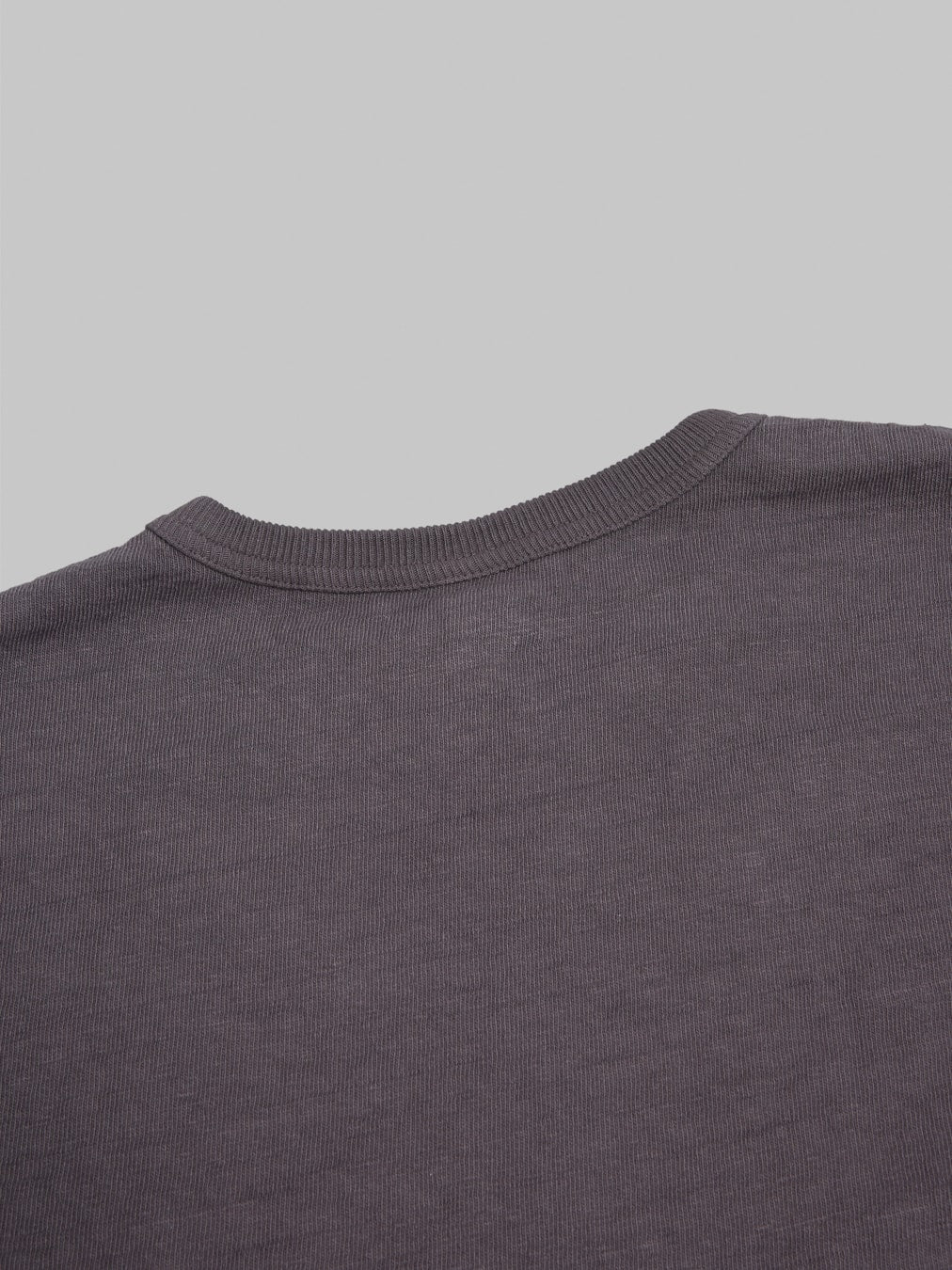 UES No.8 Slub Nep Long Sleeve T-Shirt Purple Navy