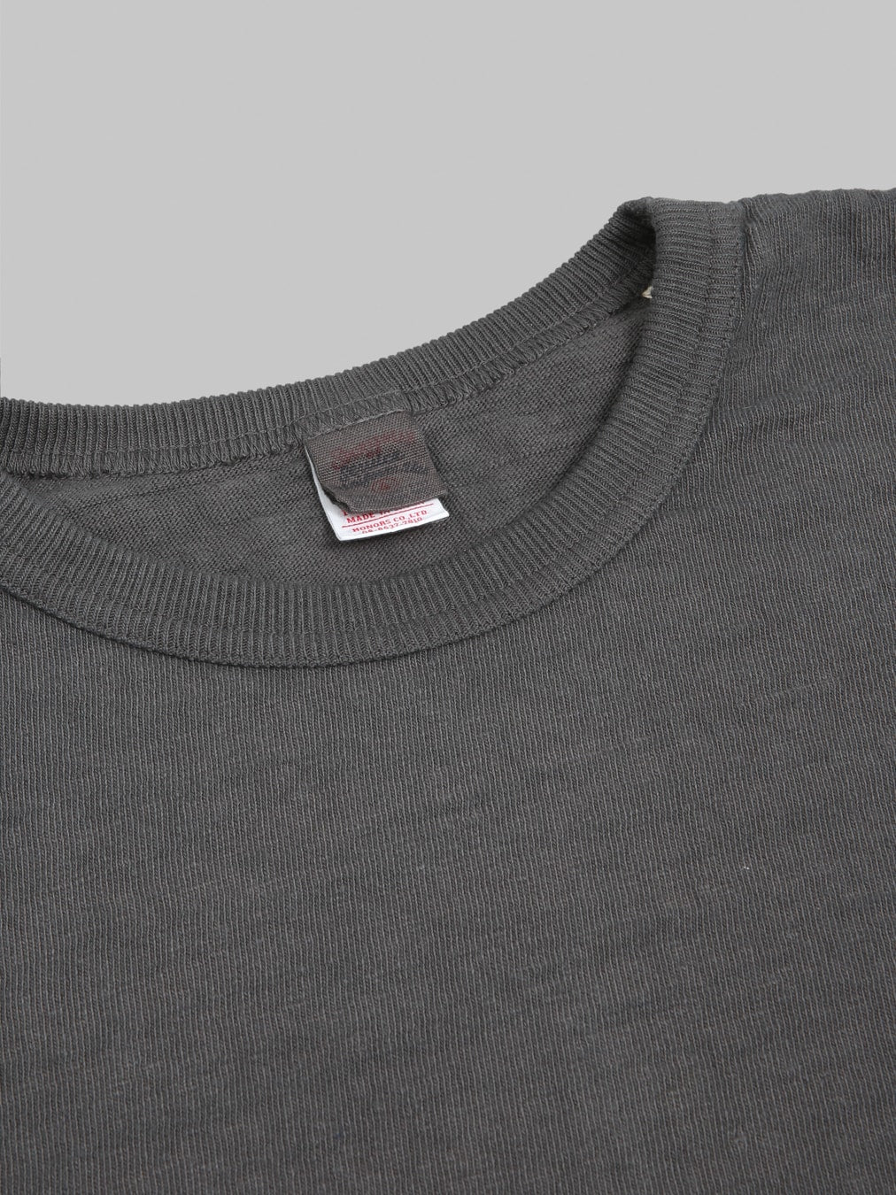 UES No.8 Slub Nep Long Sleeve T-Shirt Steel Grey