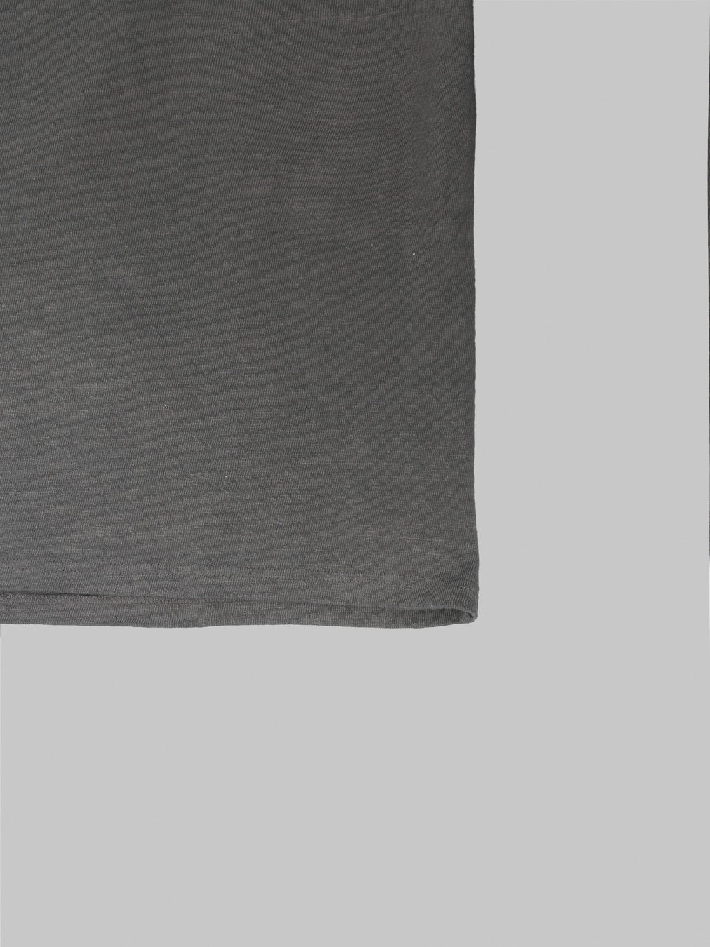 UES No.8 Slub Nep Long Sleeve T-Shirt Steel Grey