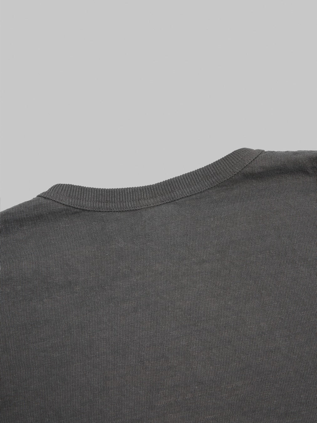 UES No.8 Slub Nep Long Sleeve T-Shirt Steel Grey