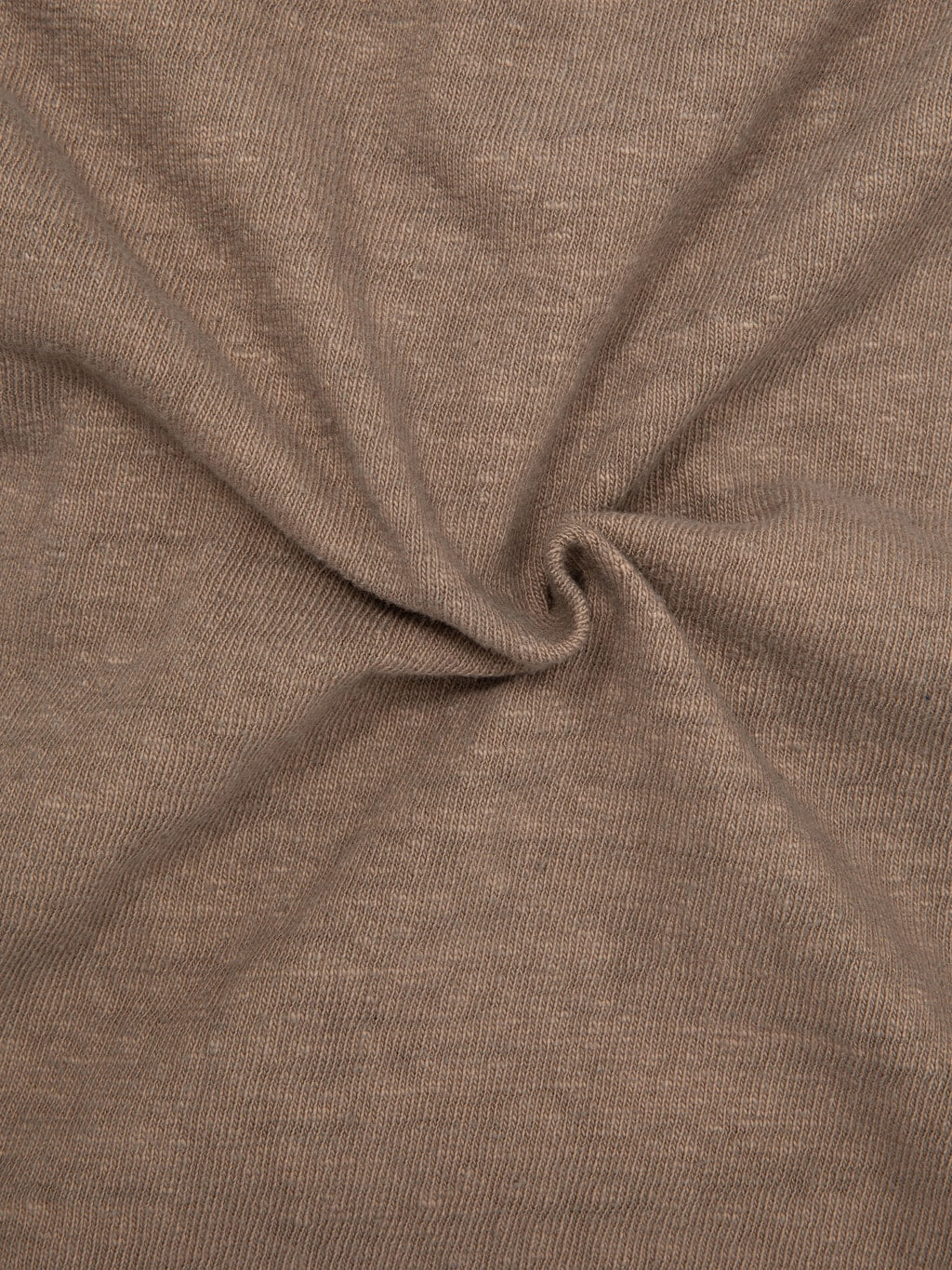 UES No8 Slub Nep Short Sleeve TShirt Coffee texture