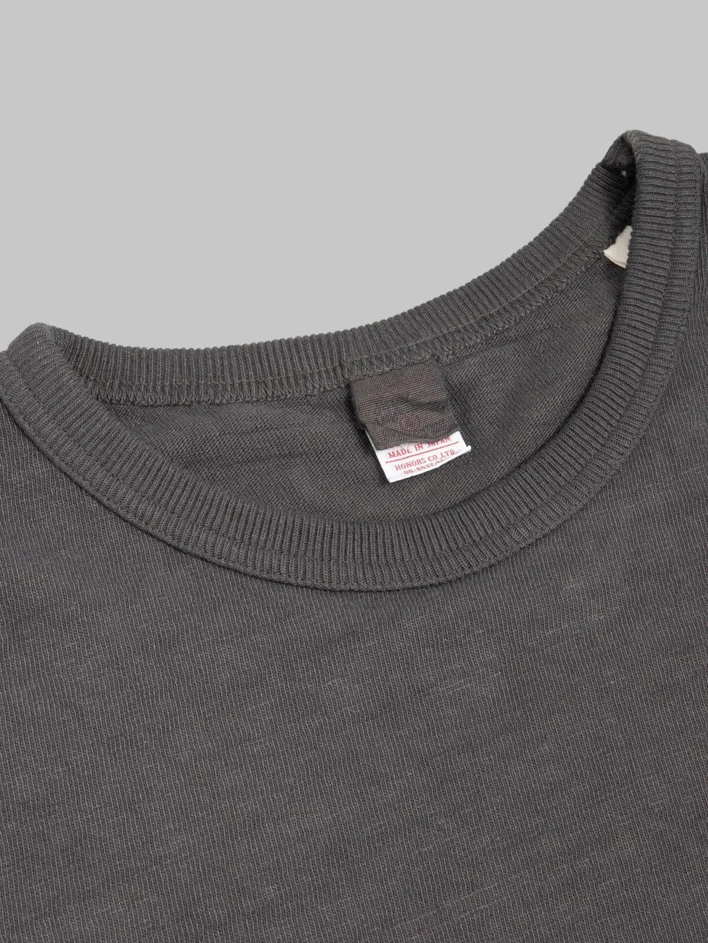 UES No.8 Slub Nep Short Sleeve T-Shirt Steel Grey