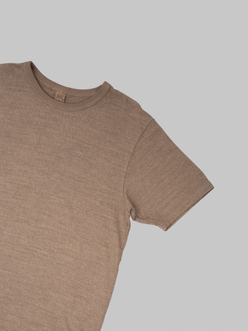 UES No8 Slub Nep Short Sleeve TShirt Coffee short sleeve