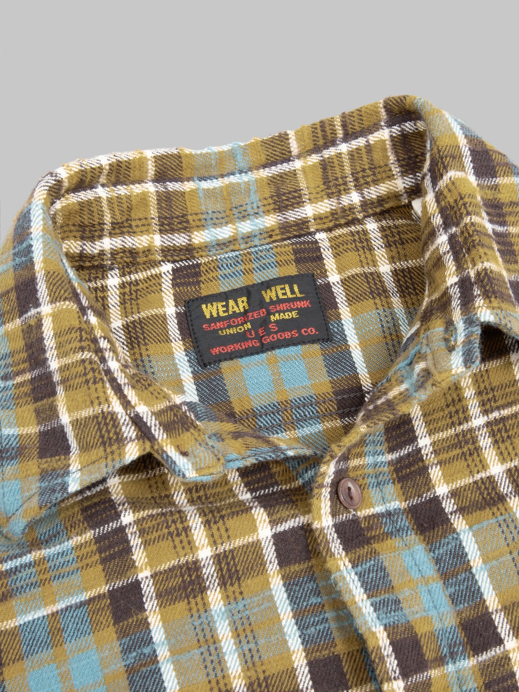 UES Slubby Flannel Shirt Mustard