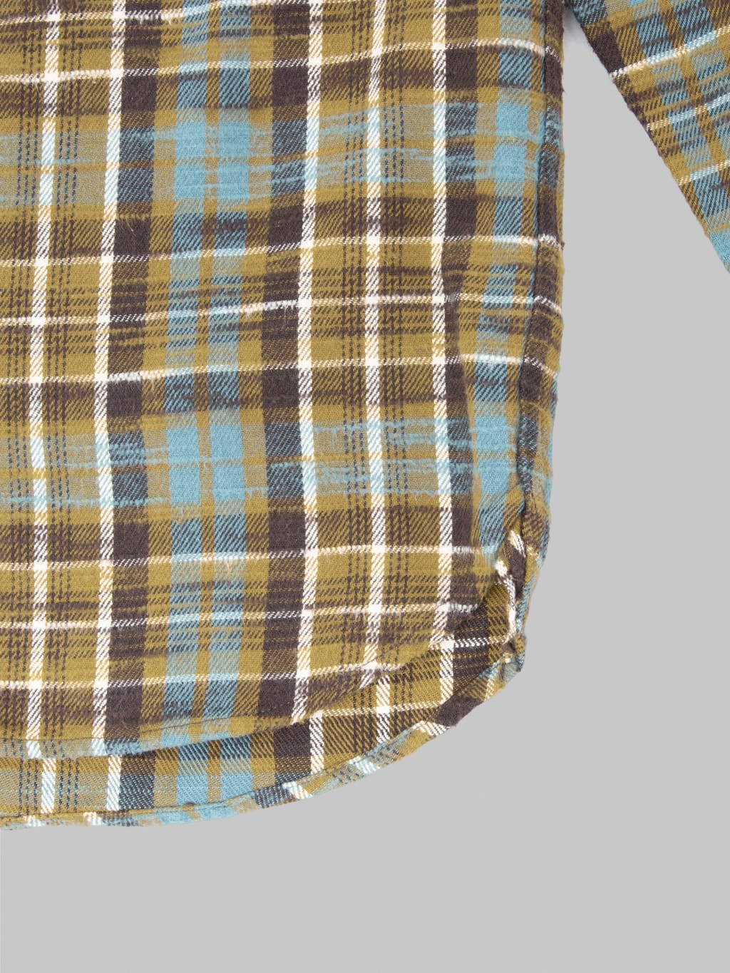 UES Slubby Flannel Shirt Mustard