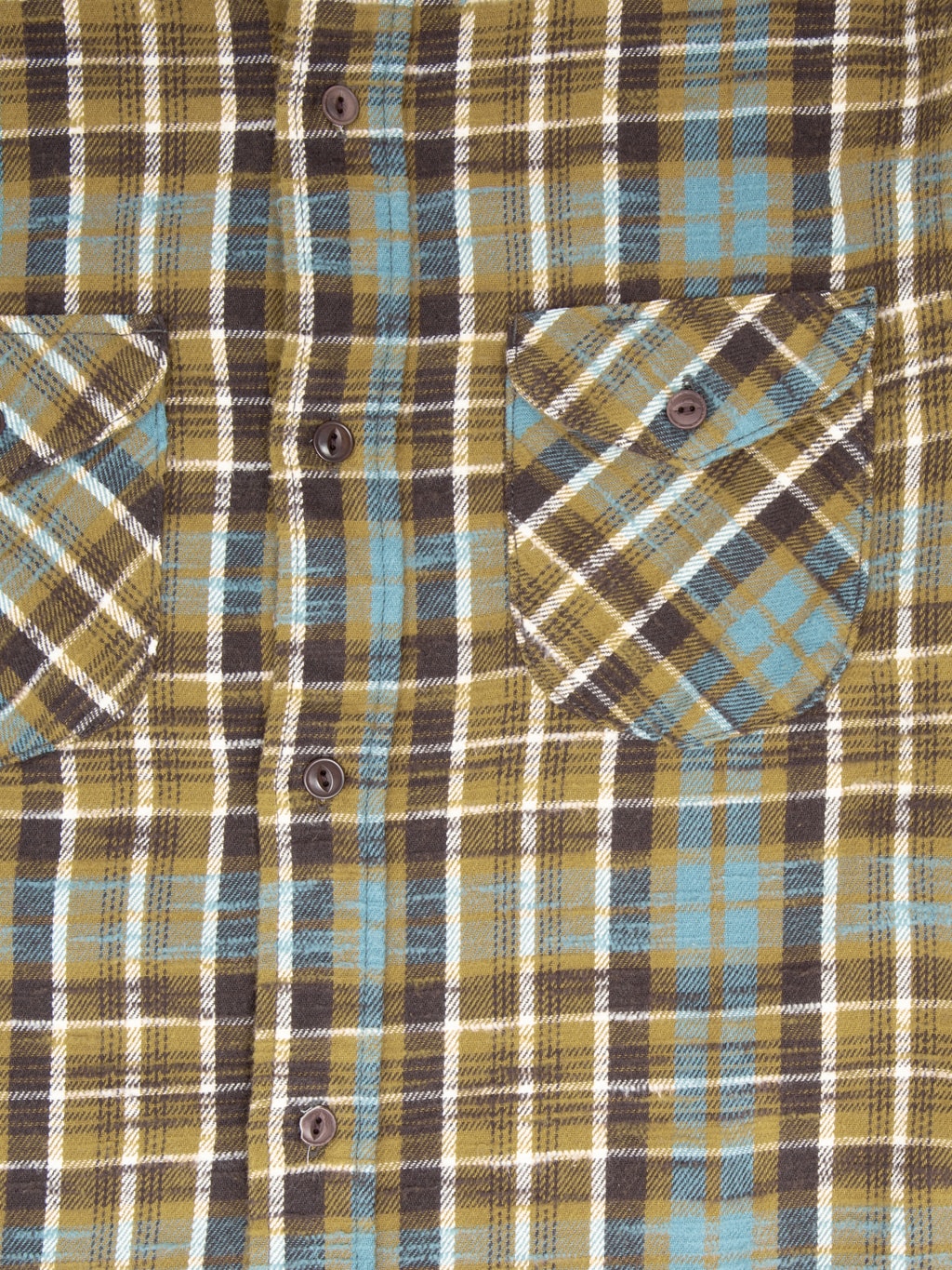 UES Slubby Flannel Shirt Mustard
