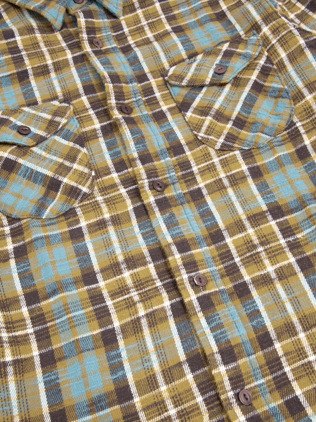 UES Slubby Flannel Shirt Mustard