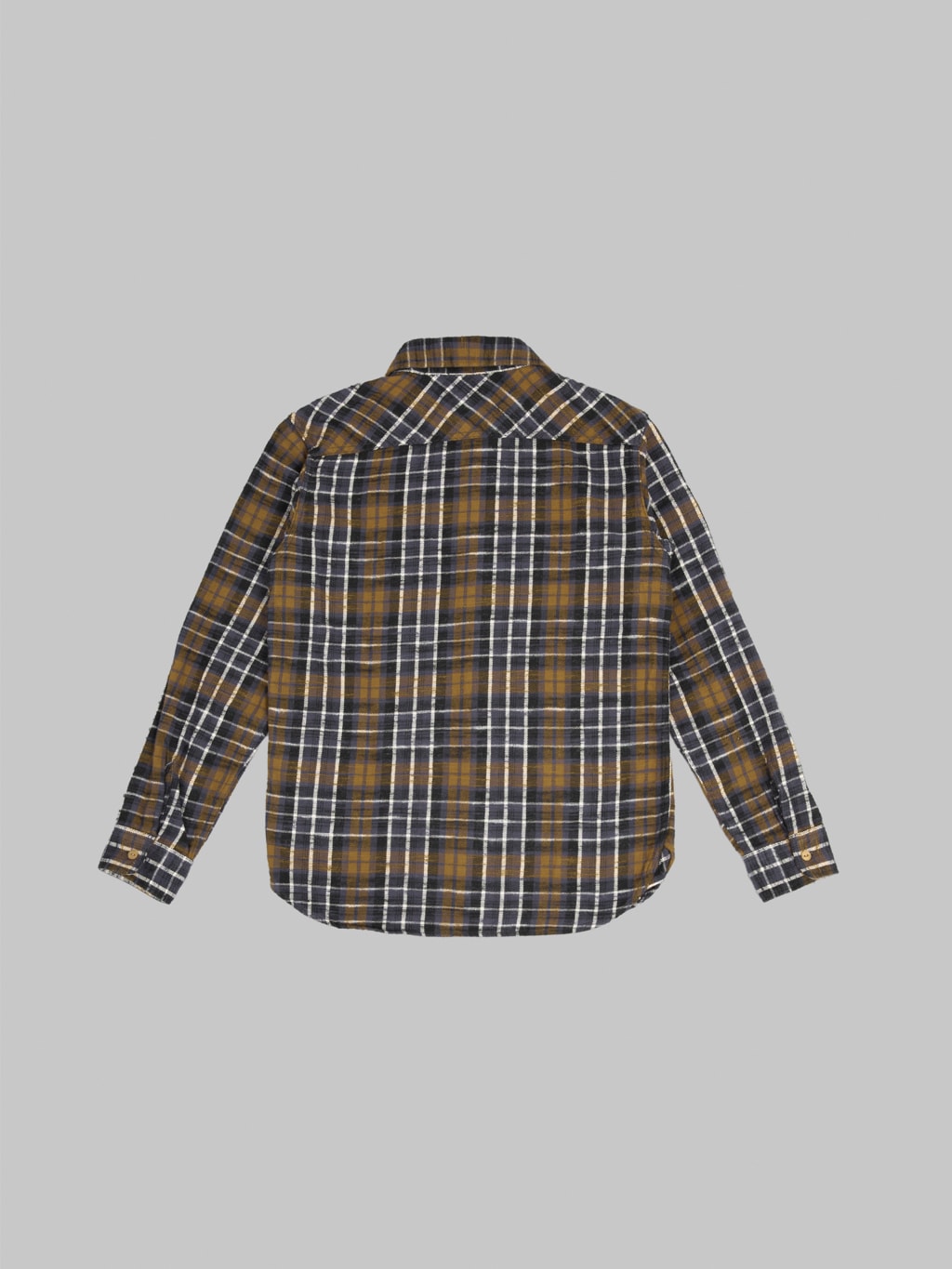 UES Slubby Flannel Shirt Purple back