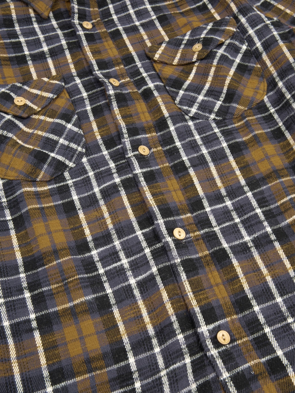 UES Slubby Flannel Shirt Purple checked