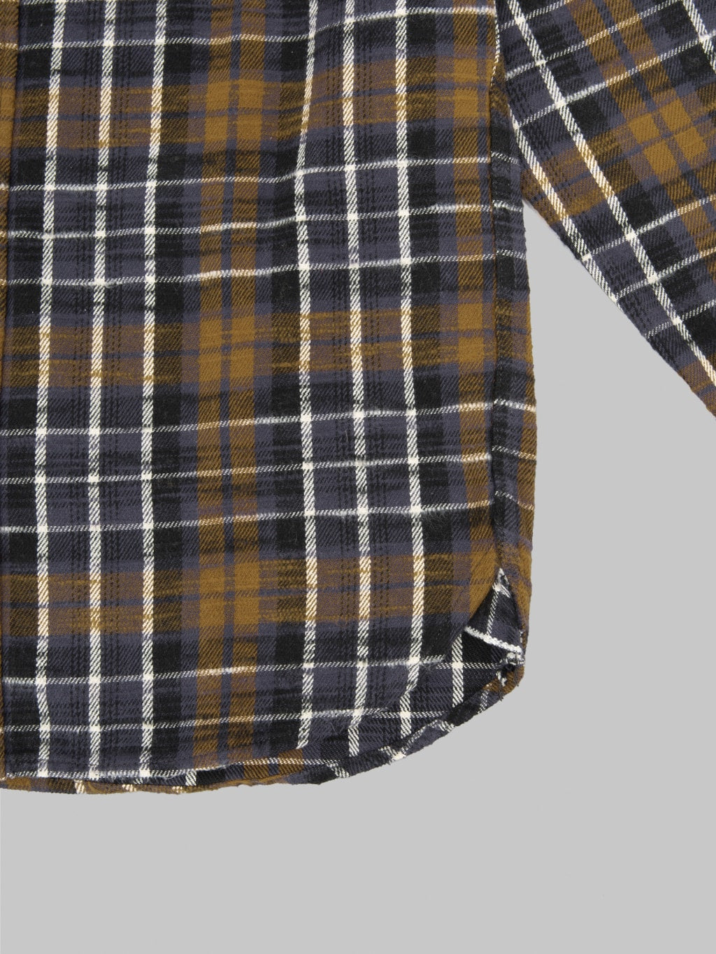 UES Slubby Flannel Shirt Purple run offs