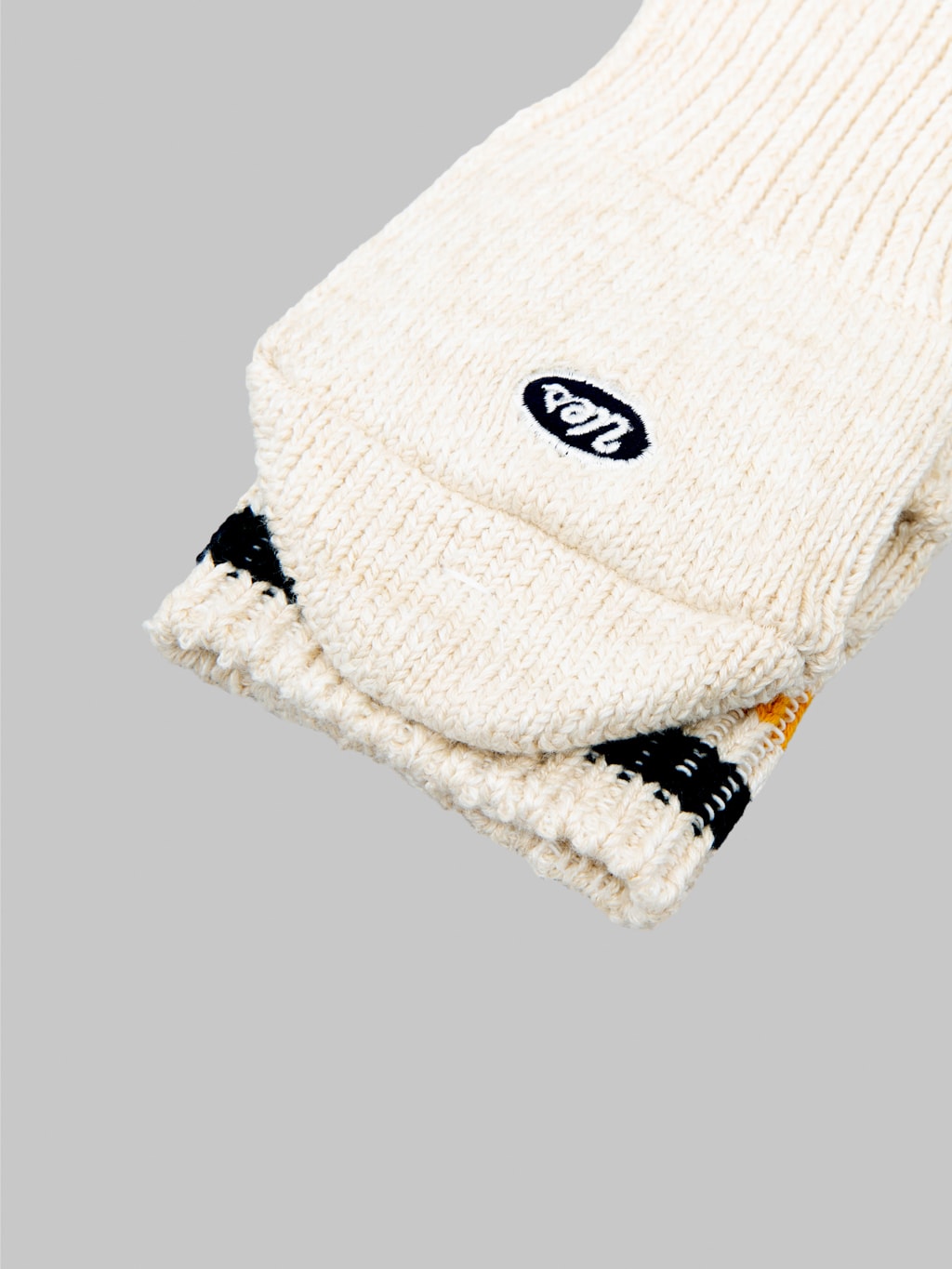 UES Sneakers Socks White & Yellow