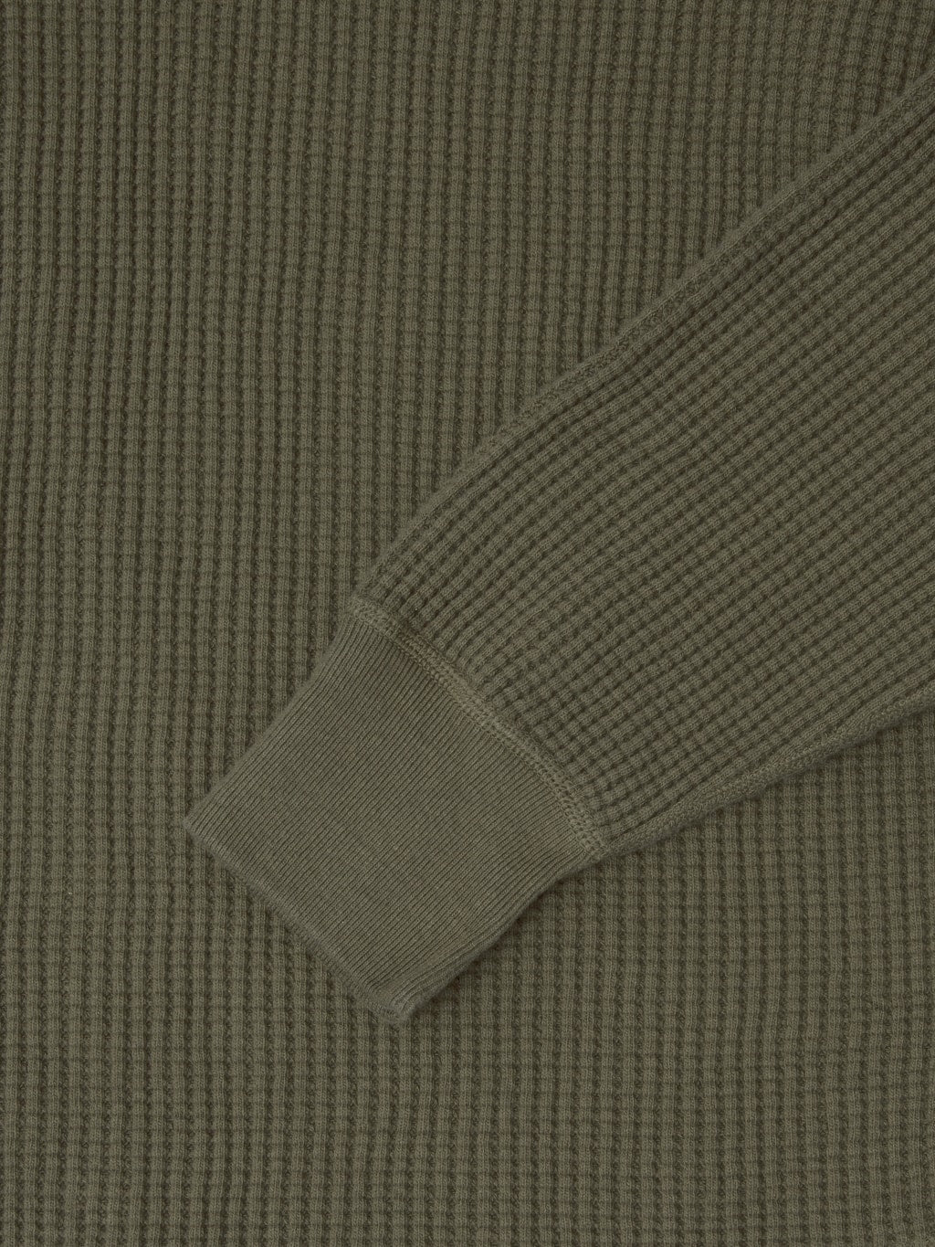 UES Thermal Big Waffle Henley T-Shirt Brown