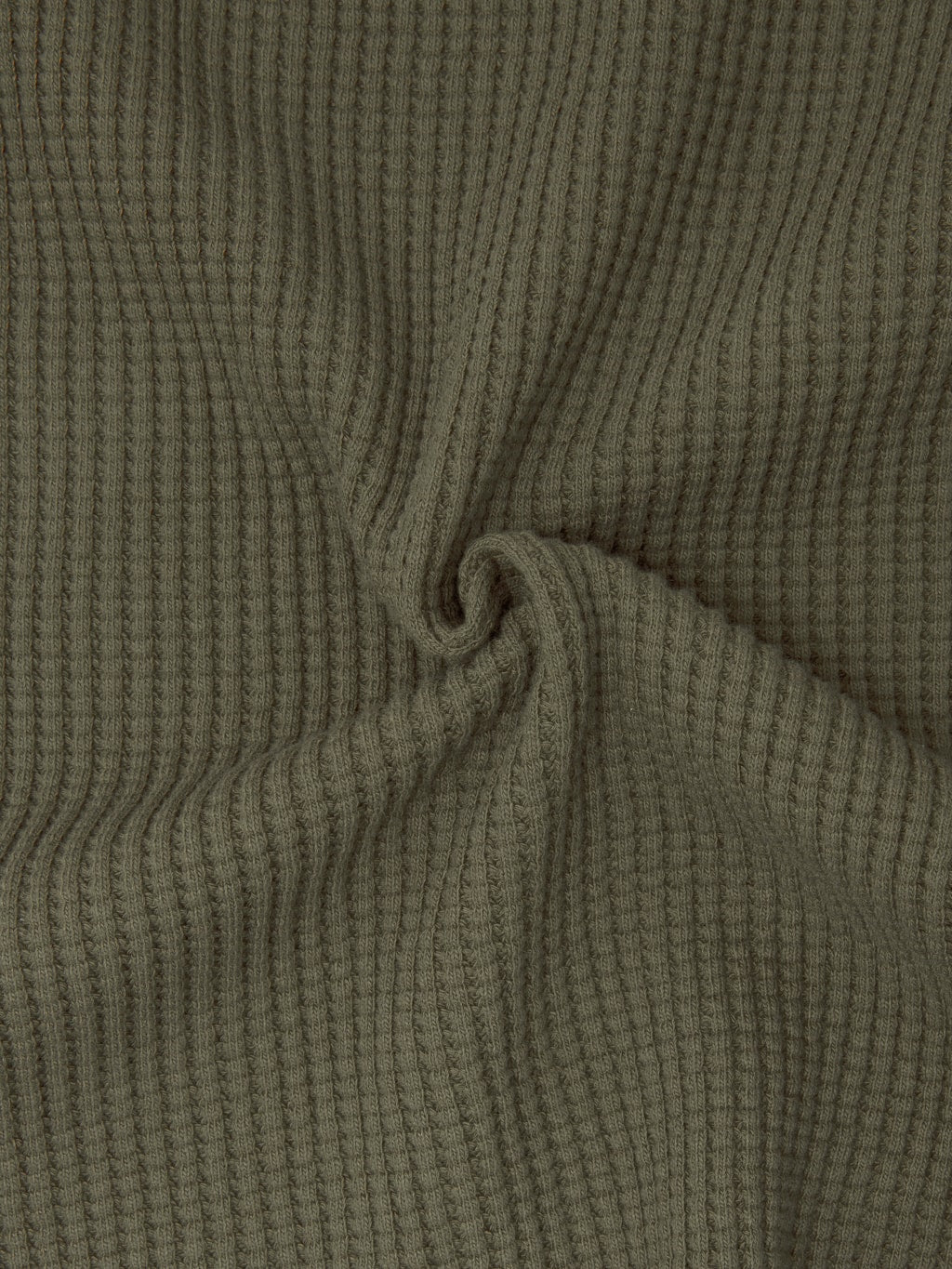 UES Thermal Big Waffle Henley T-Shirt Brown