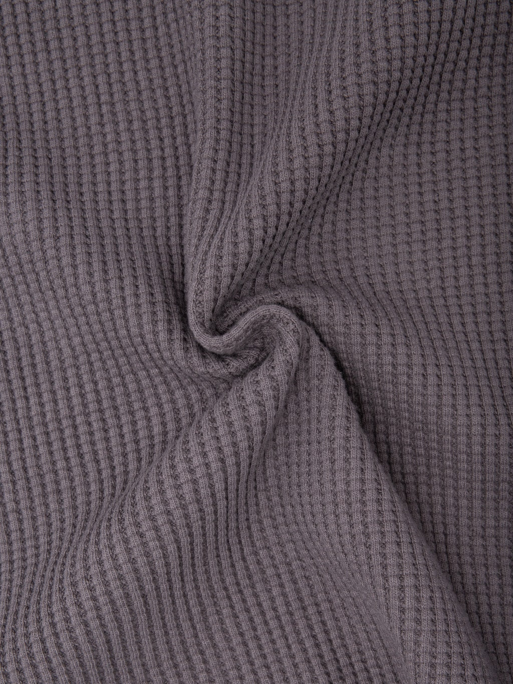 UES Thermal Big Waffle Henley T-Shirt Purple Navy