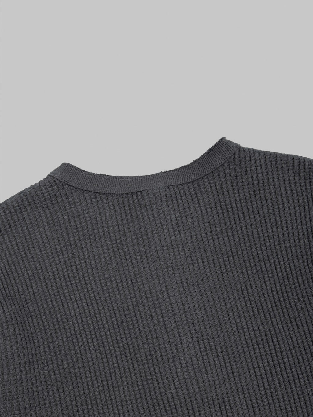 UES Thermal Big Waffle Henley T-Shirt Steel Grey