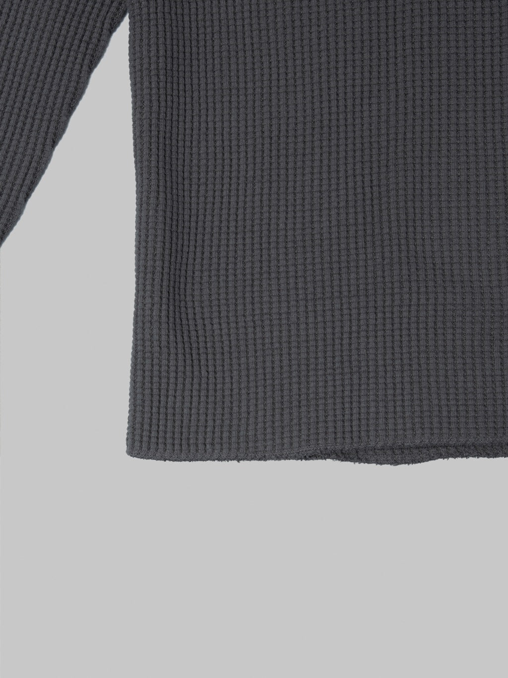 UES Thermal Big Waffle Henley T-Shirt Steel Grey