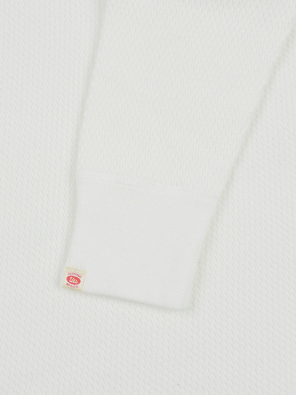 UES Thermal Big Waffle Tshirt white ribbed cuffs
