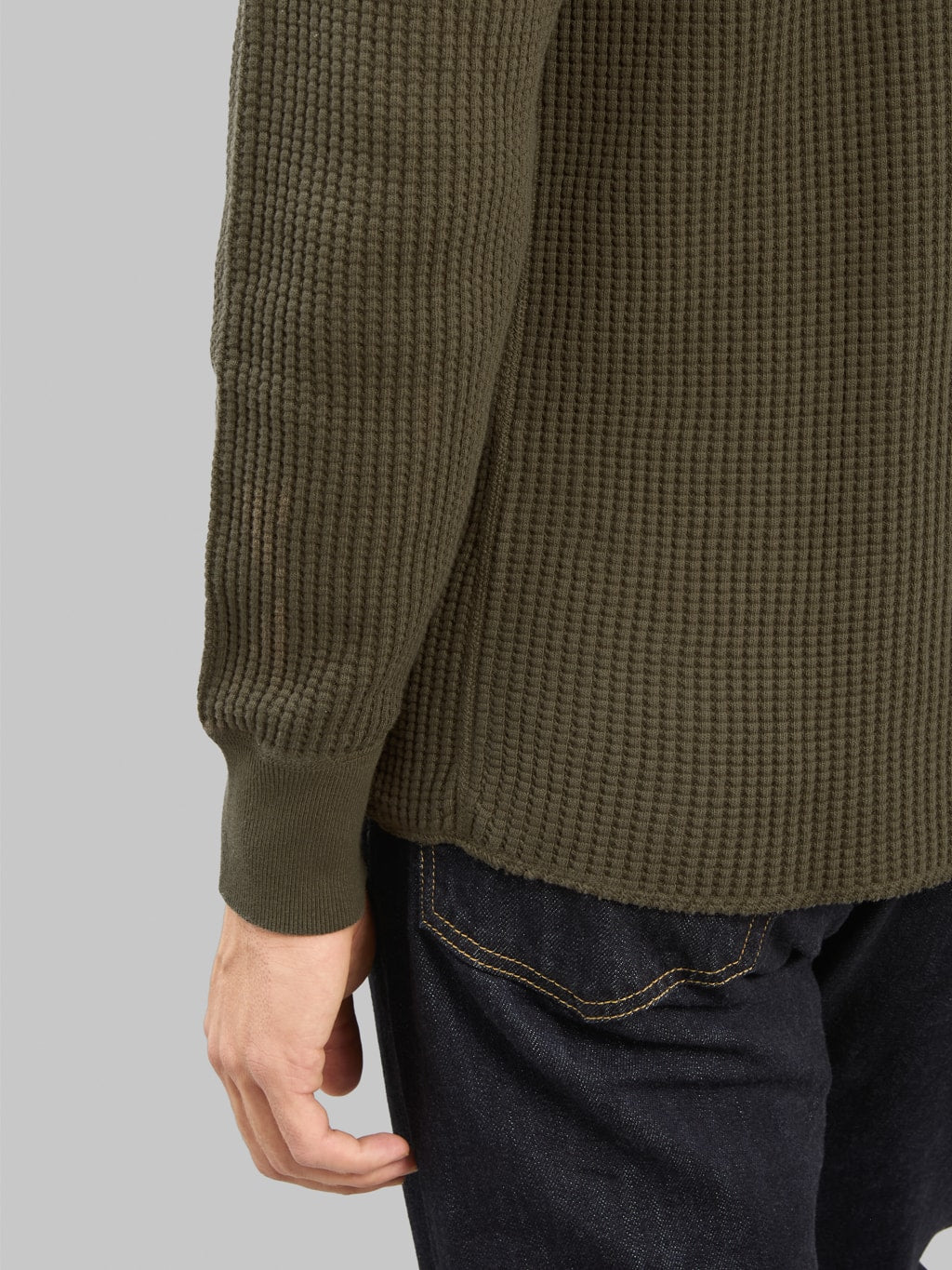 UES Thermal Big Waffle T-Shirt Brown