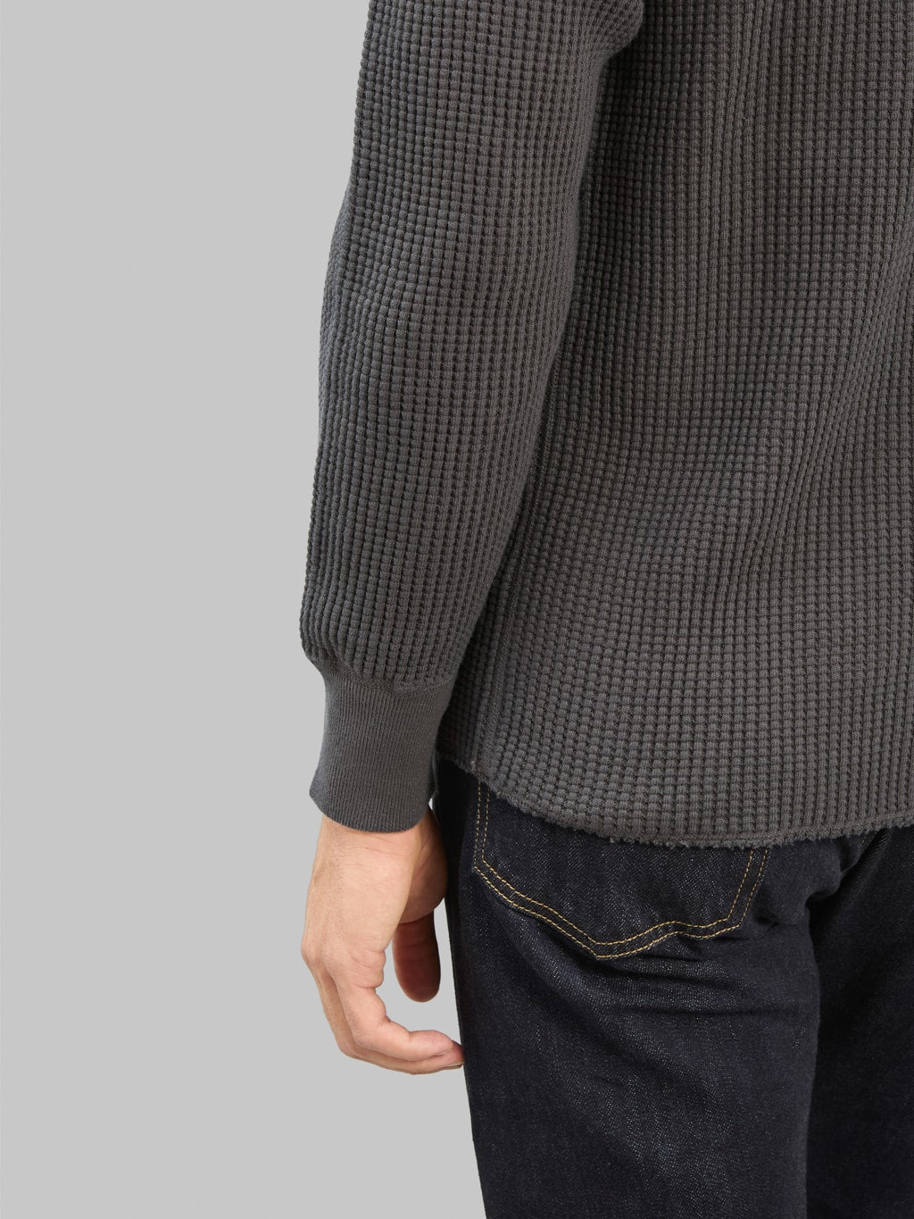 UES Thermal Big Waffle T-Shirt Steel Grey