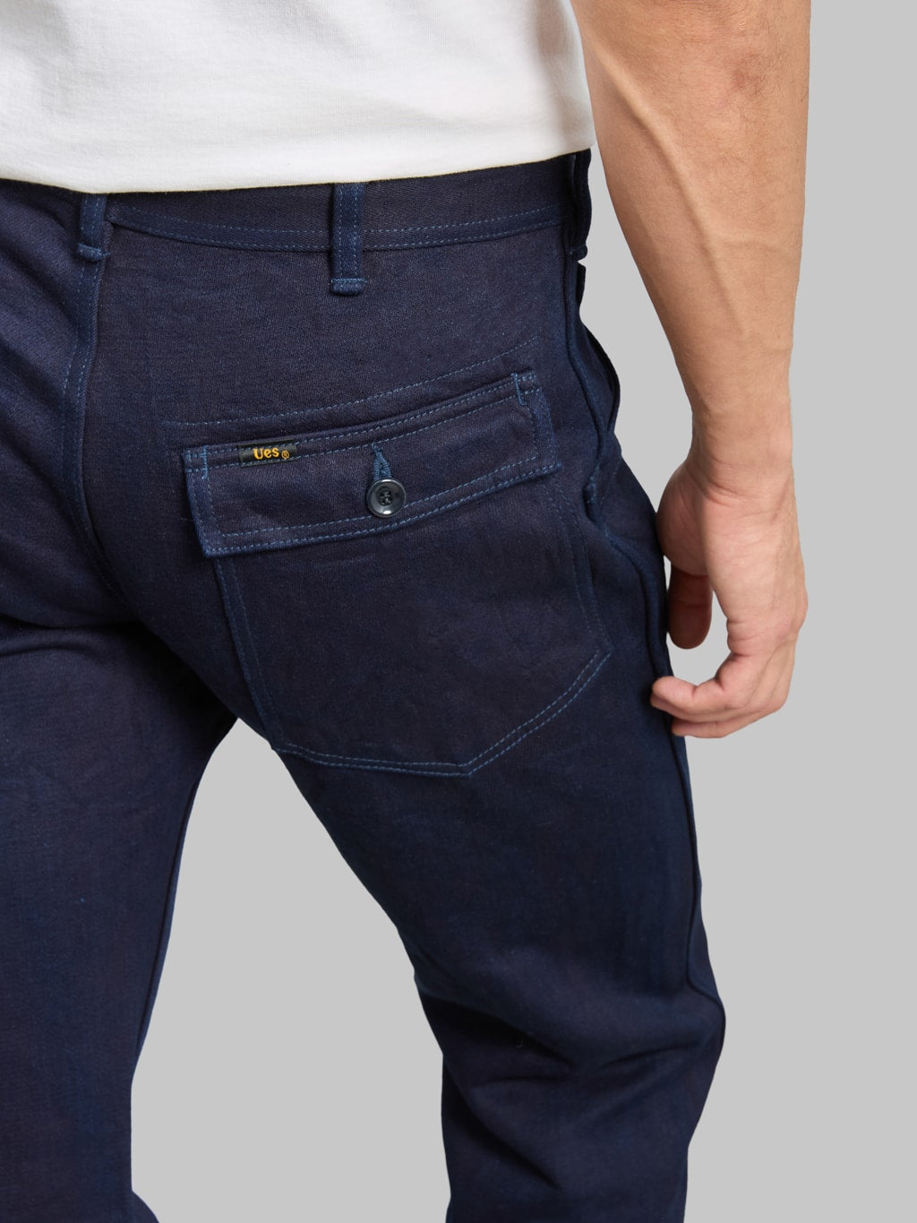 UES Tricotine Double Indigo Baker Pants
