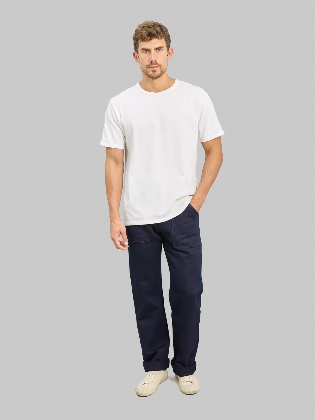 UES Tricotine Double Indigo Baker Pants